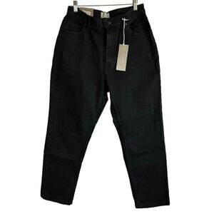 Everlane The Curvy Cheeky Jean Size 31 Crop Black Denim NWT